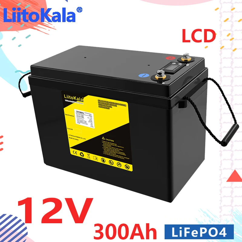 

Аккумуляторная батарея LiitoKala, 12 В, 12,8 Ач, 4000 в