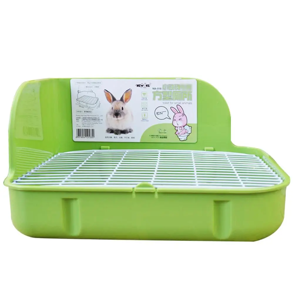 Bunny Potty Puppy Pad Holder Tray Guinea Litter Box Corner Cat Litter Box  Rabbit Toilet Pet Cage Chinchilla Toilet - AliExpress