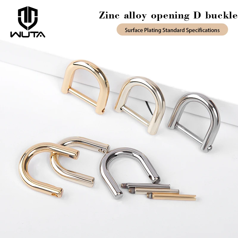 2pcs WUTA Detachable D Buckle Bag Straps Hardware Bag Accessories Screw Bag Modification Inner Diameter 13mm [no bag] 2pcs adjustment breastfeeding bra buckles hand free extended mommy nursing bra shoulder straps maternity nursing bra accessories