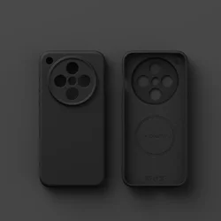 Magsafe Liquid Silicone Case with Matte Finish and Camera Protection - Soft Bumper, Wireless Charging Compatibility for Oppo Find X8 Ultra (Black)