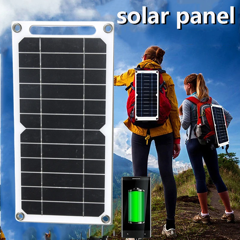 Pannello Solare 5W 5V USB – Leggero In Silicio Monocristallino Per Power Bank E Cellulari