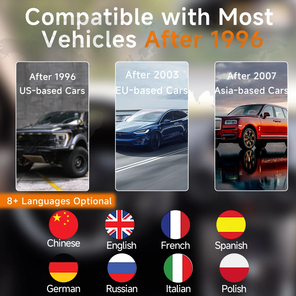 V880 Car Diagnostic Scanner Engine Check Car Code Reader Obd2 Diagnostic Tool Multi-Language On-Board