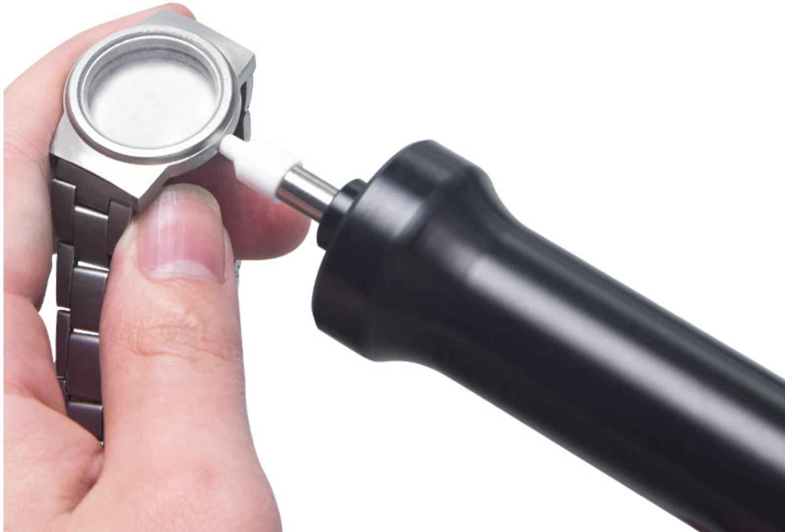 Bomba De Aire Para Extraer Cristales De Reloj - Kit De Reparación Con 4 Boquillas Y Palanca, Ideal Para Aficionados Y Profesionales