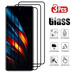 Full Cover Tempered Glass Screen Protector - Premium Protective Film for 3PCS Black FullGlass (Tecno Pop 7 Pro)