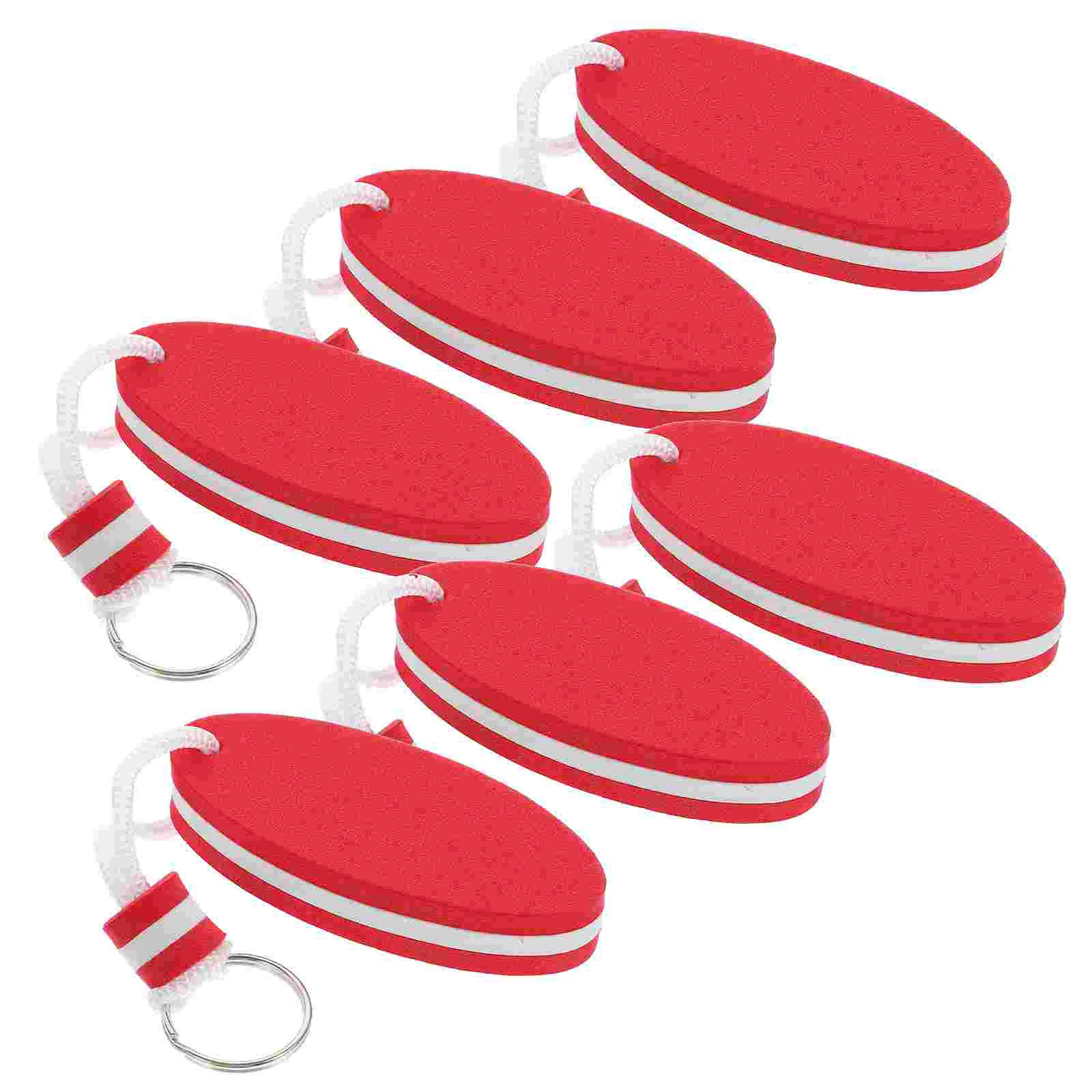 6Pcs Floating Key Rings Hanging Decors EVA Key Chains Floating Keychains Hanging Kayaking Keychains 5pcs pu key chains floating keychains kayaking keychains surfboard floating keychains keys pendants