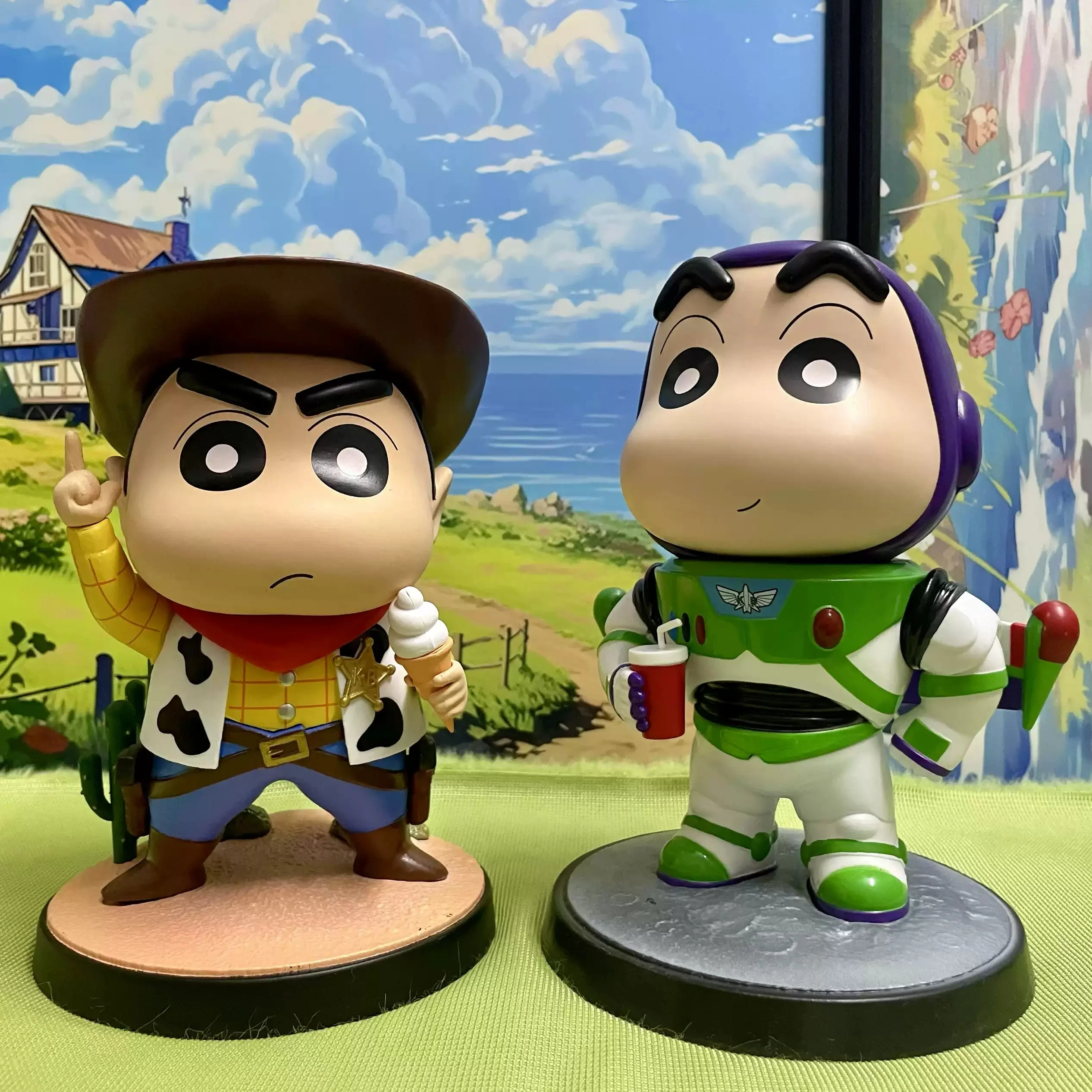 Shin-chan Toy Story : Figurines Woody & Buzz Édition Spéciale