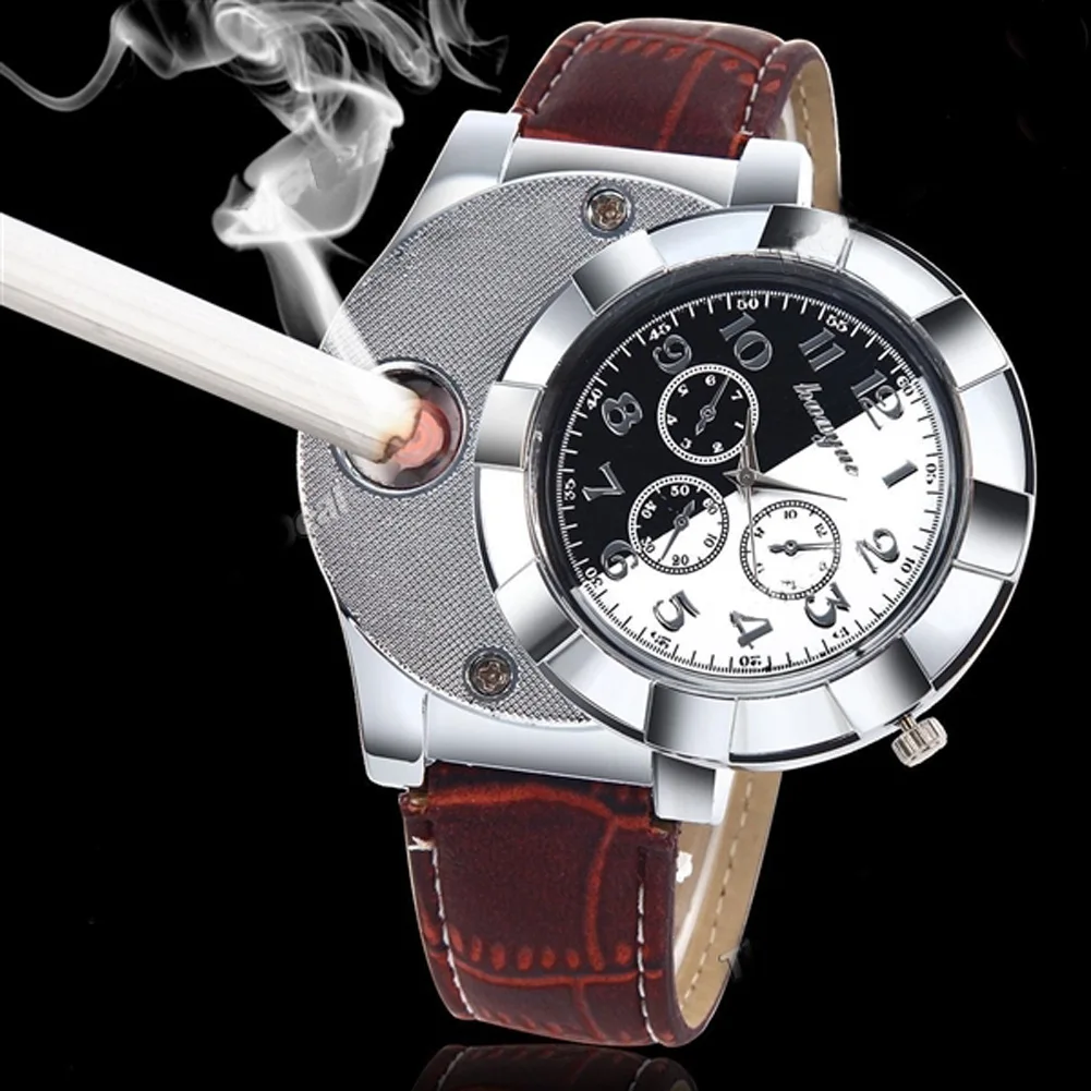 

Electronic Watch with Multi-function: Quartz Wristwatch with USB Charging, Cigarette Lighter