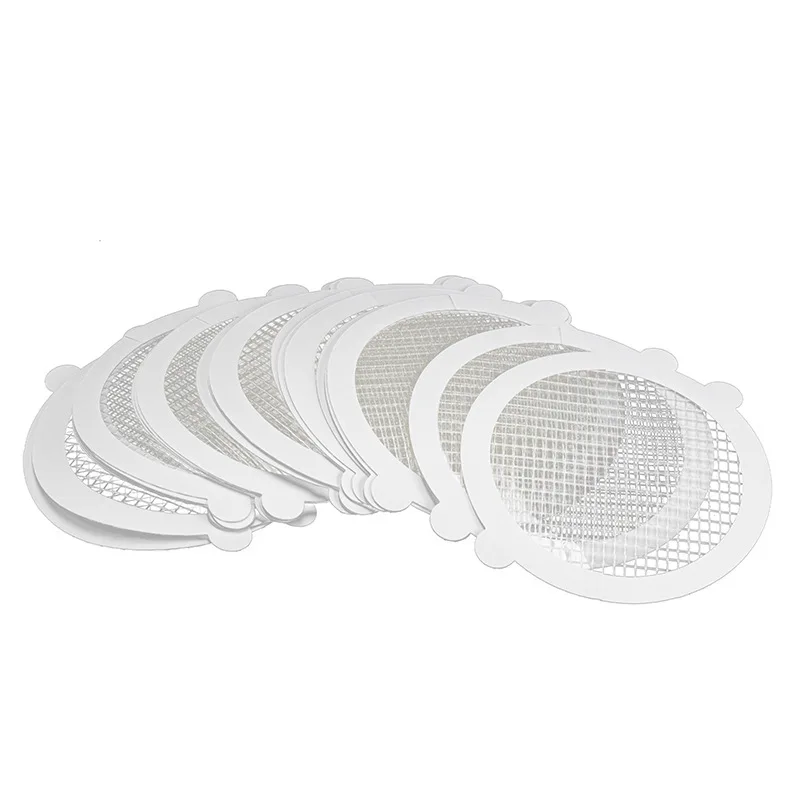 Disposable Mesh Hair Catcher for Shower Drain - Bathroom Sink Strainer Filter Stickers
