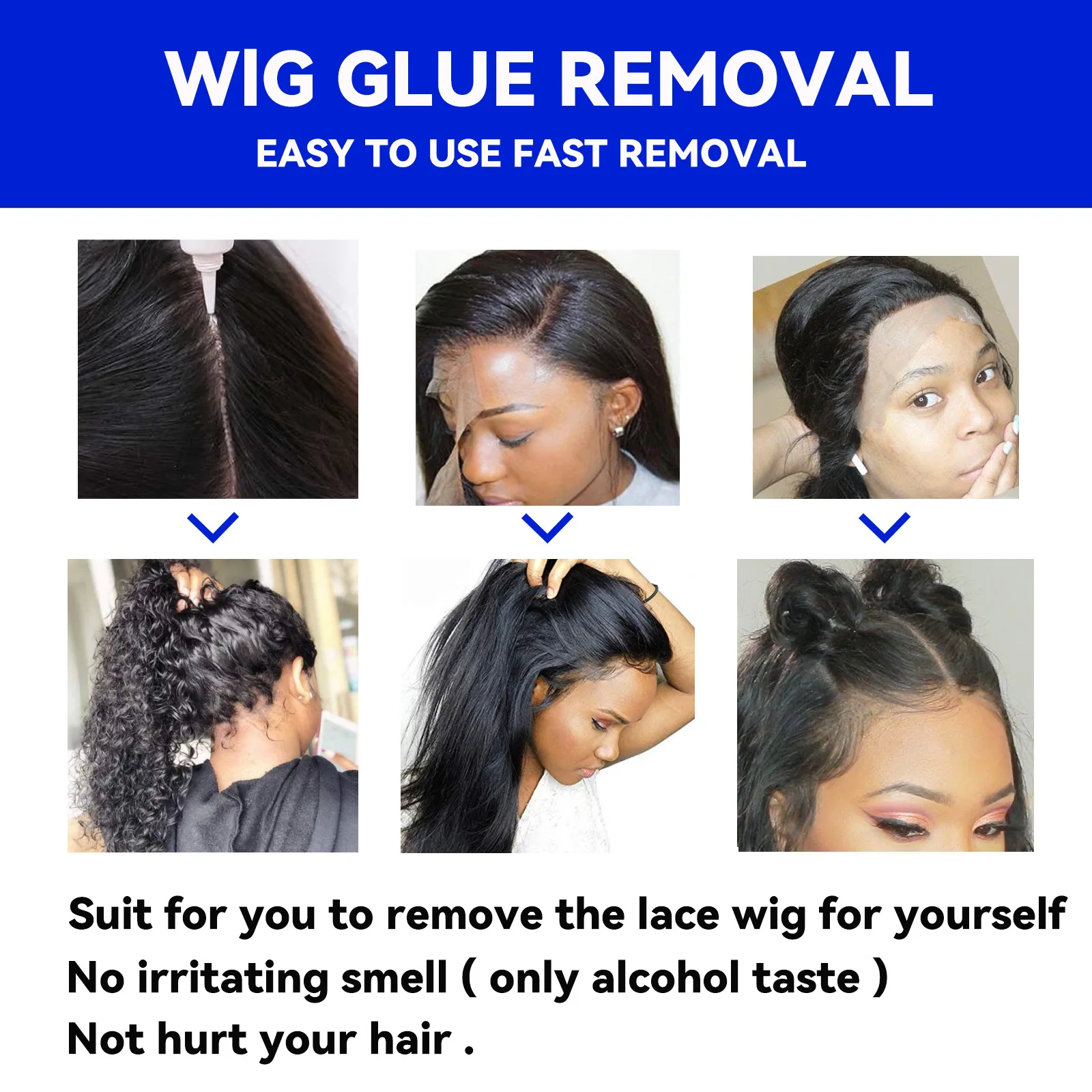 Wig Styling Glue Skin Invisible Liquid Glue Hair Extensions Lace Scalp Hairline Edge Control Styling Gel Pour Cheveux