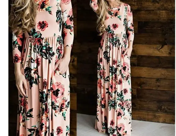 Robes à imprimé floral pour femmes 1