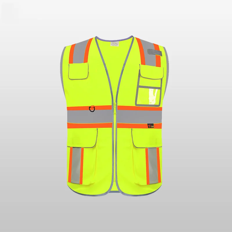 Safety Vest Reflective with Pockets and Zipper For Construction Work Gear PPE High Visibility Work vest reflective vest,safety vest,high visibility vest