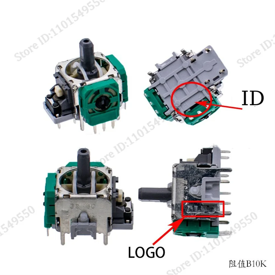 50pcs Xbox One Controller 3Pin 3D Analog Joysticks Sensor Module with Potentiometer Replacement