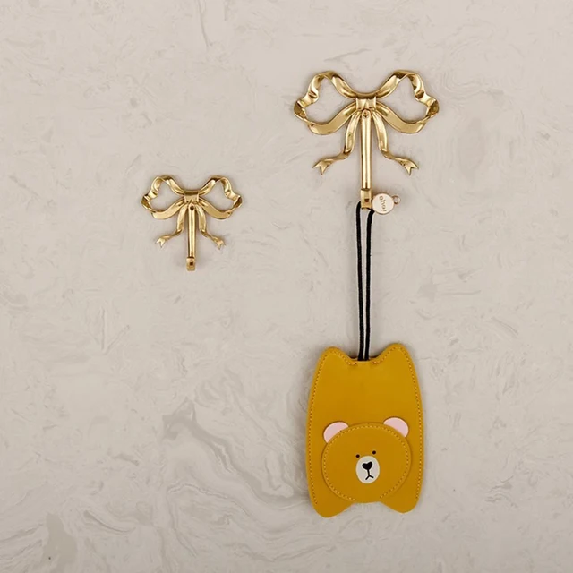 Crochet à vêtements rétro nordique, crochet pour manteau, chambre à coucher, porche, salle de bains, décoration de luxe en laiton massif, crochet mural en forme d'arc 3