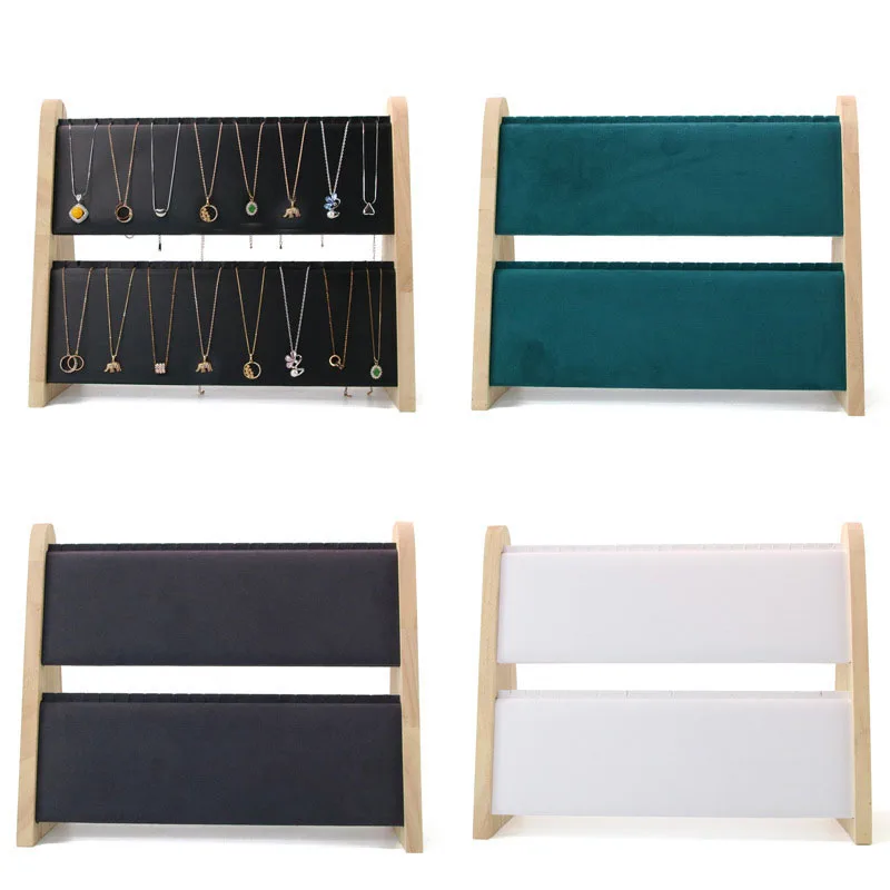 

Jewelry Display Stand Necklace Display Stand Wooden Multiple Necklace Easel Showcase Display Holder Necklaces