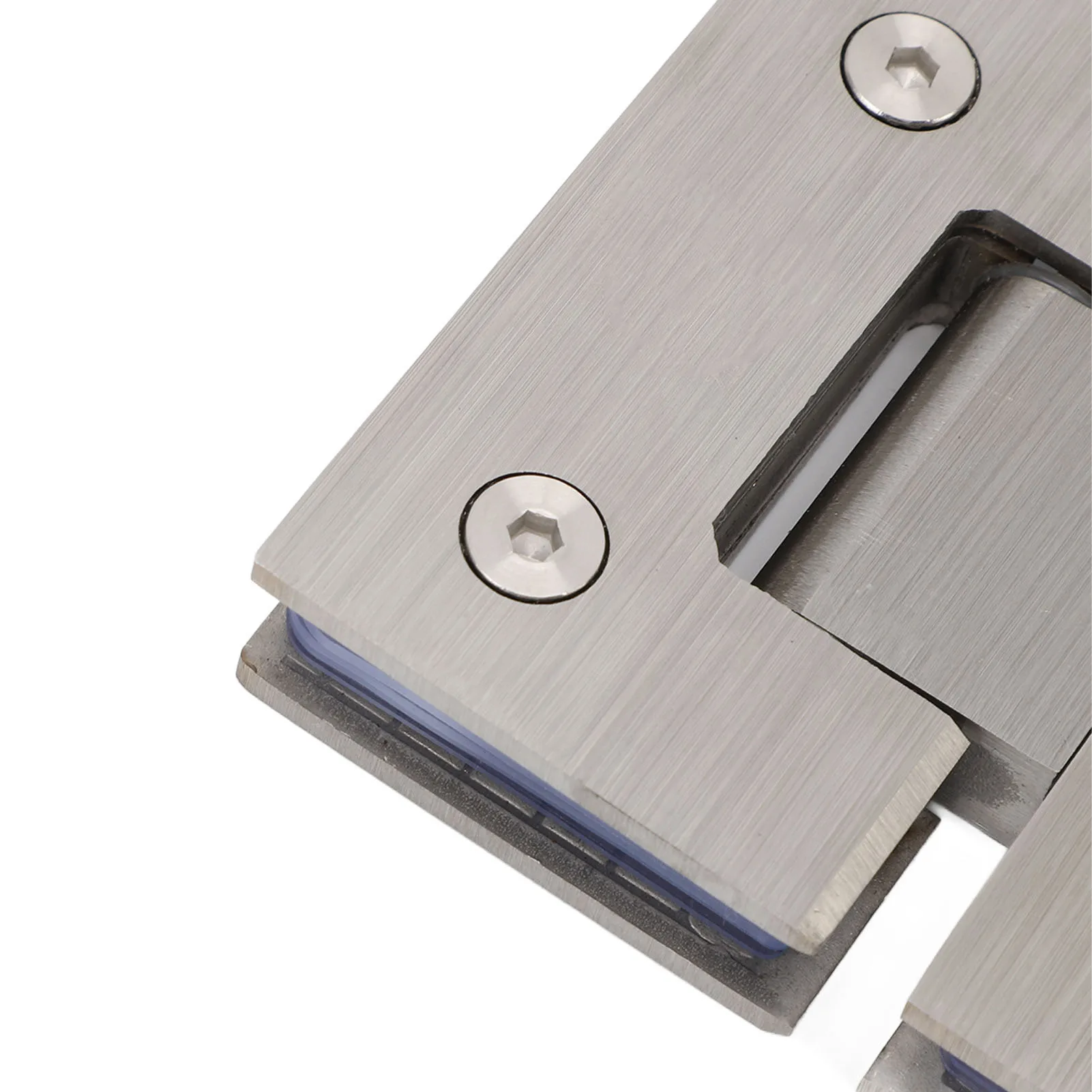 Frameless Shower Door Hinge 180 Degree 120lb Load Capacity Rustproof Stainless Steel Cabinet Hinge for 8mm To 12mm Thick Glass