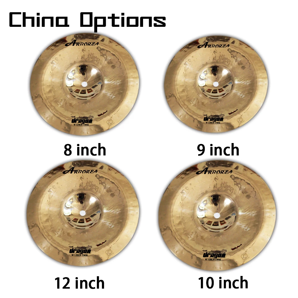 B20 Handmade Cymbal Dragon Series 12" China Cymbal for Drum Set