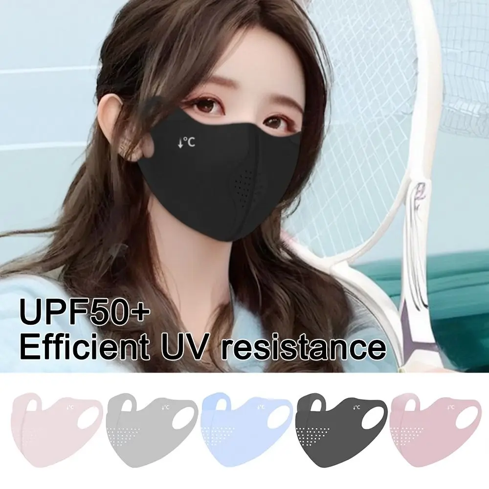 Uv Sun Protection Cycling Face Mask Breathable Thin Ice Silk Face Mask Outdoor Running Cycling Sports Summer face mask