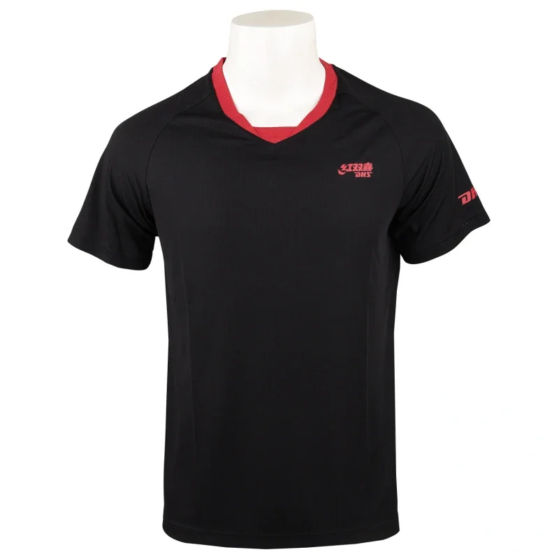 DHS Table Tennis Clothes Sportswear Short Sleeve Ping Pong T-shirts Sport Jerseys Tops Men Women