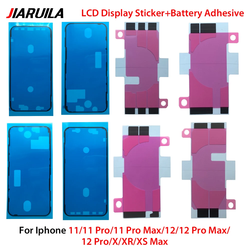새로운 LCD 방수 가스켓 접착제 스티커 아이폰 11 11 Pro Max 12 12 Pro Max X XR XS 배터리 스티커 접착제