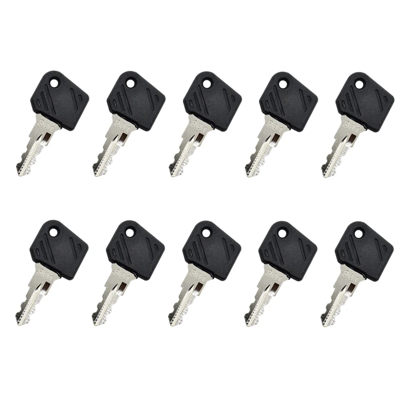 New Ignition Key 0009730419 10 PCS 0009701304 Compatible With Linde Key Forklift High Lift Truck Ant 801