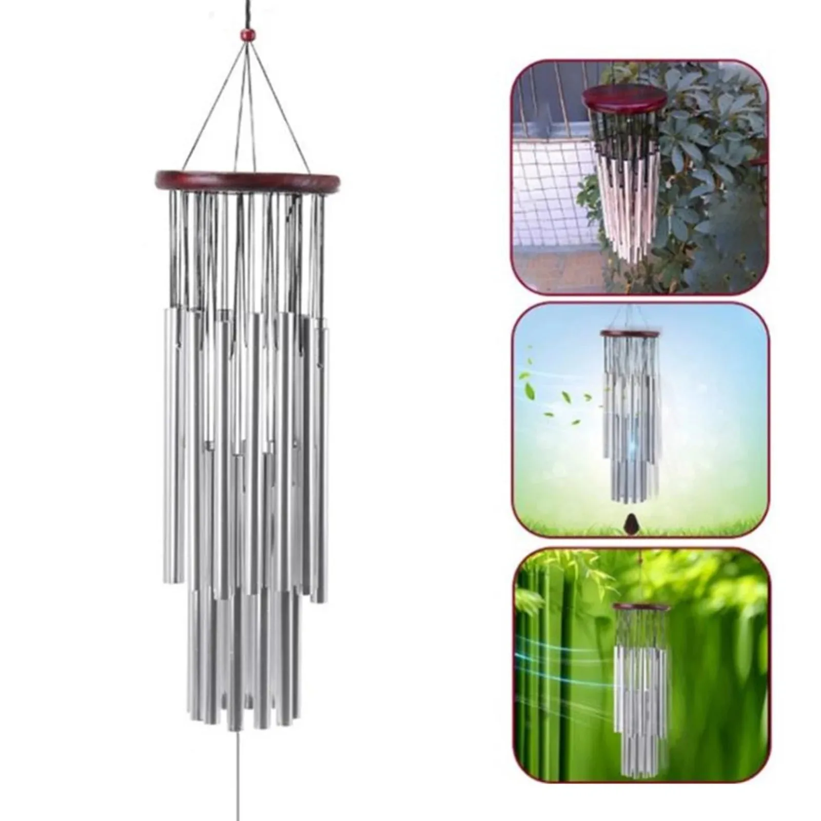 Outdoor Wind Chimes 27 Tubes Handmade Large Wind Chimes for Outside Tuned Hummingbird Aeolian Bells