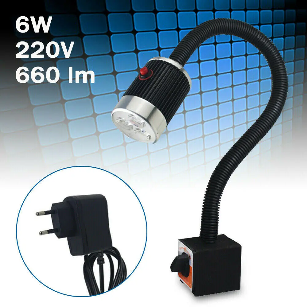 Lampe Mit Magnet Zum Leuchten Bringen 6w-cnc-Maschinen-lampe-magnetisches-festes-Basis-licht-flexibles-Arm