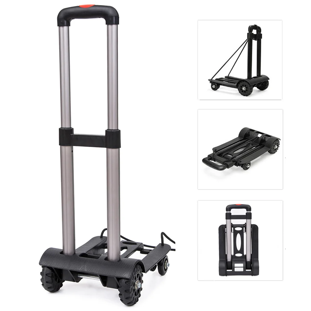 

50kg/75kg Heavy Duty Foldable Hand Sack Wheel Trolley Folding Truck Barrow Cart Travel Luggage Shopping Cart Portable Home Use