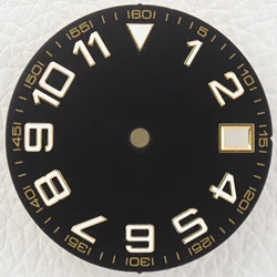 Green Luminous Arabic Numeral Watch Dial, 28.5mm, with Date Feature - 28.5mm (1)