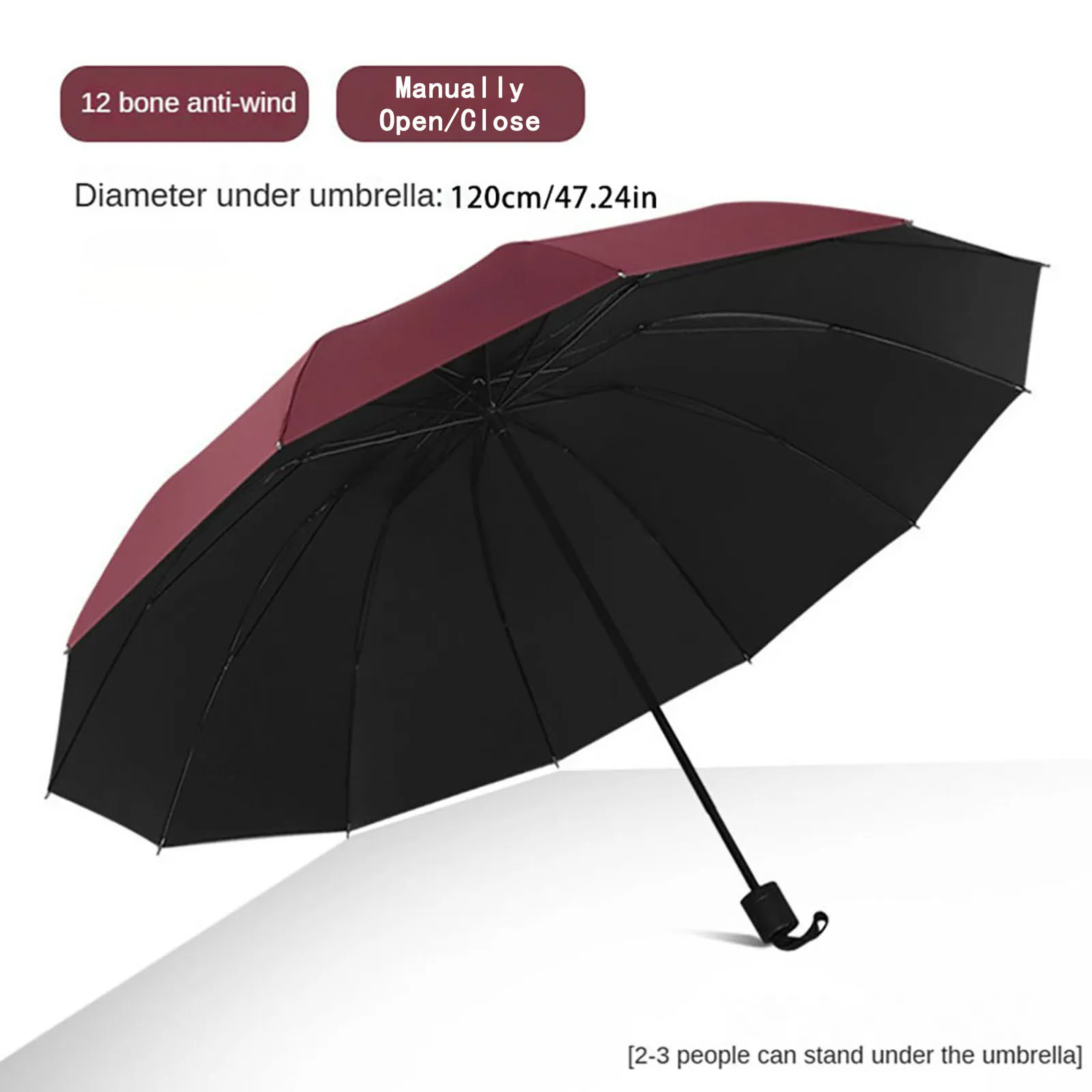 Ten-bone Umbrella 130cm/51.18 Inch Manual Umbrella