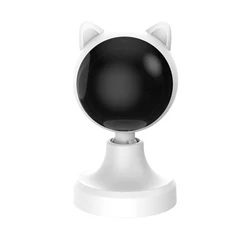 Interactive Smart Laser Toy for Cats - Automatic Motion - Activated with Random Rotating Paths, Rechargeable (White)