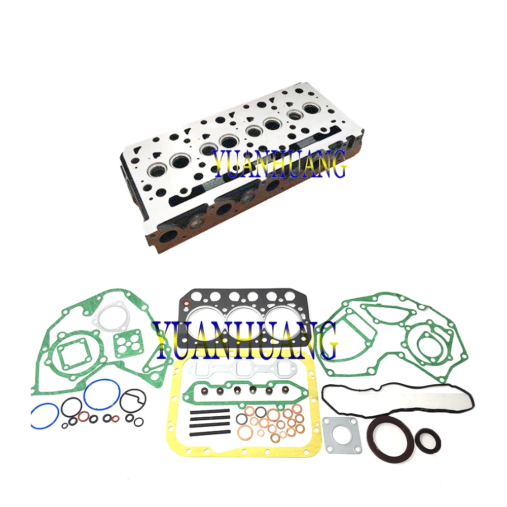 

S3L S3L2 Engine New Cylinder Head + Full Gasket kit For Mitsubishi Excavator