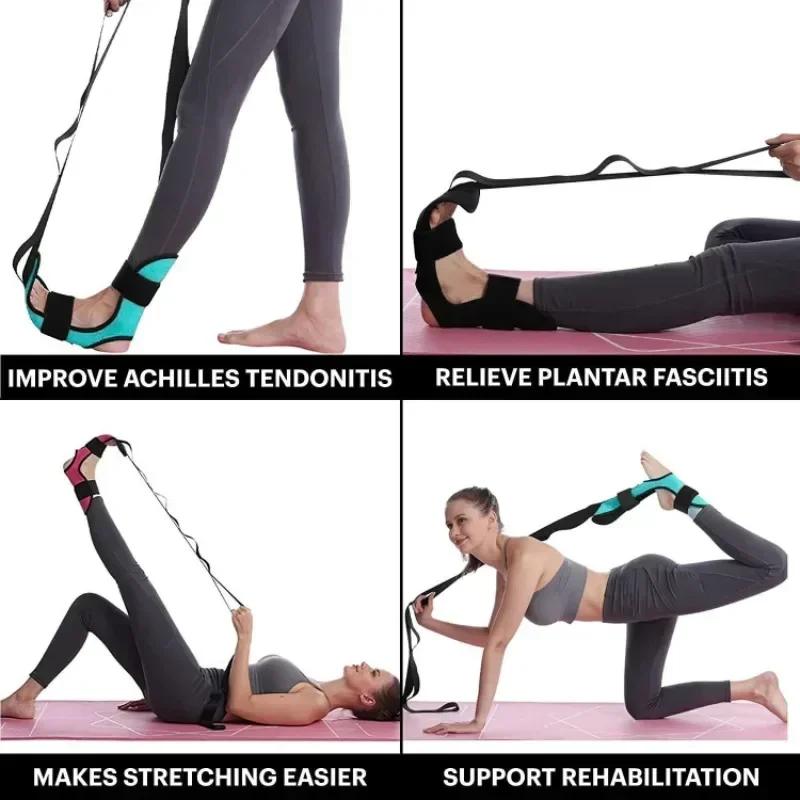 Yoga Strap, Yoga Fascia Stretcher, élastique Pilates Femme