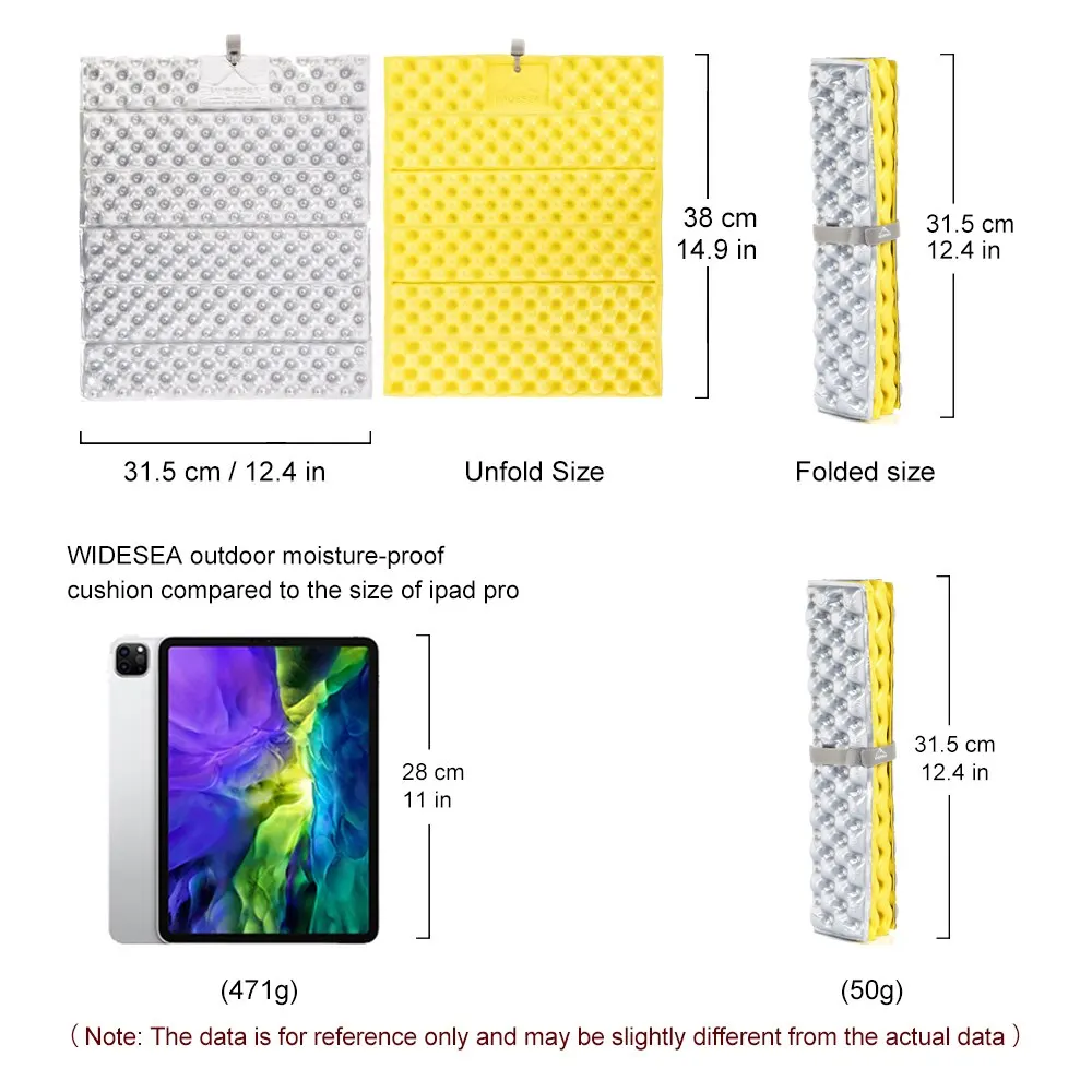 Camping Mat Outdoor Foldable Mat Seat Ultralight Picnic Camping Pad Waterproof XPE Foam Sitting Cushion Chair Tourist Hiking