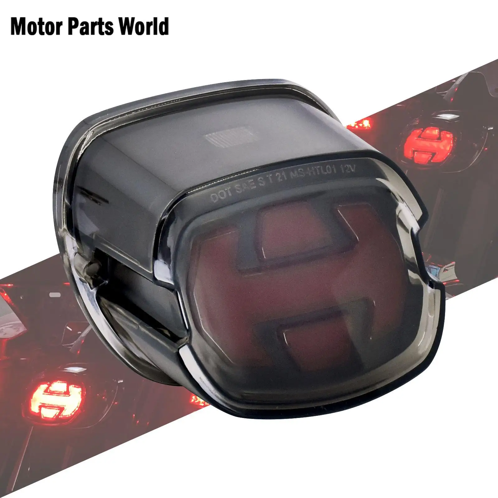 

Motorcycle Smoke LED Brake Tail Light For Harley Sportstser Touring Road King Electra Glide Road Glide Dyna Softail Standard FXS