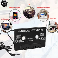 Aux Adapter Car Tape Audio Cassette Mp3 Player Converter 3.5mm Jack Plug For iPod iPhone MP3 AUX Cable CD Player hot sale