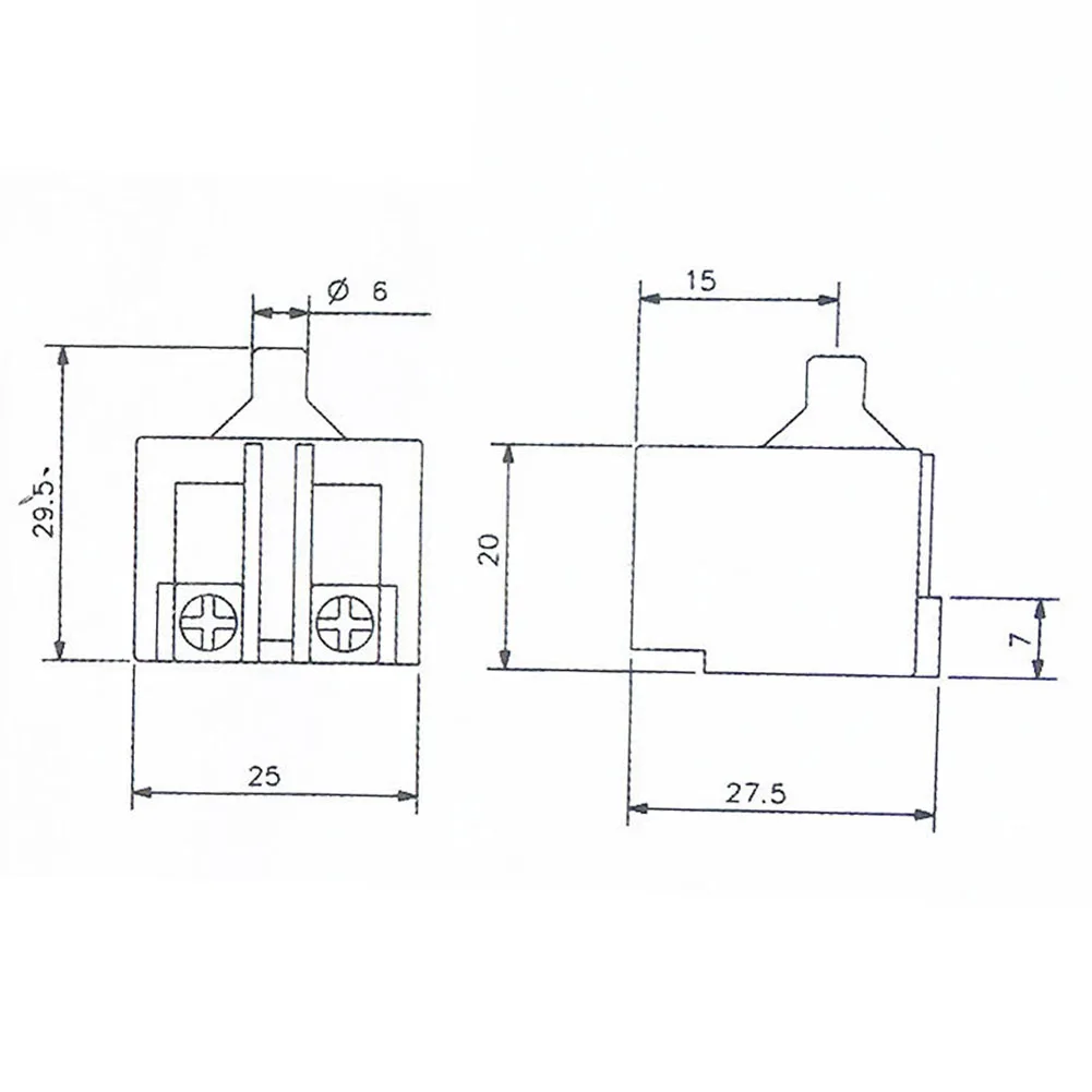 2pcs Angle Grinder Switch Replacement Push Button Switch For 100mm Angle Grinder 100 Polisher Accessory Power Tools 2pcs angle grinder pressure plate pressure plate cover hexagon nut fitting tool for type 100 angle grinder power tools accessory