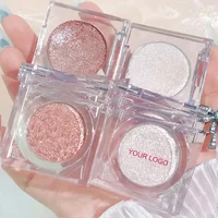 Private Label Eyeshadow Powder Pigment Long Lasting Waterproof Shimmer Pearlescent Makeup Custom Logo Wholesale White Packaging 1