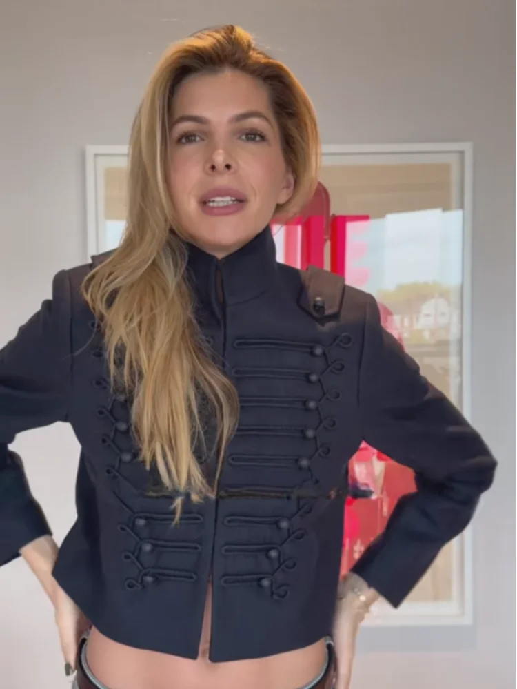 Women's Jackets Coat Stand-Up Collar Knitted Decorative New Outerwear Female Single Breasted Chinese Style Short Jackets Ladies - 5