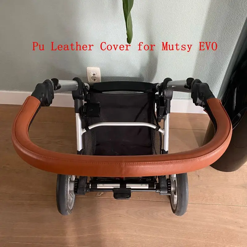 Baby Leather Handle Covers For Mutsy Evo Stroller Pram Bumper