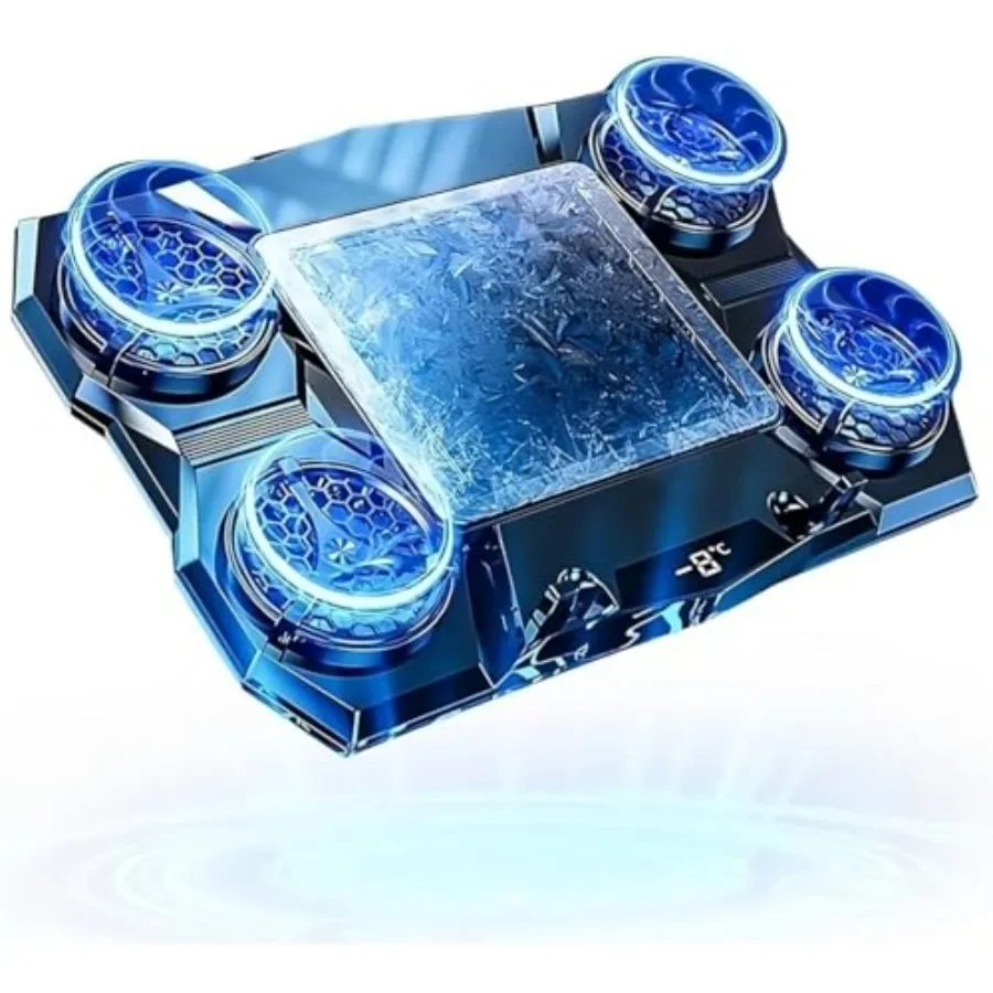 Adjustable Gaming Laptop Cooler with RGB Lights