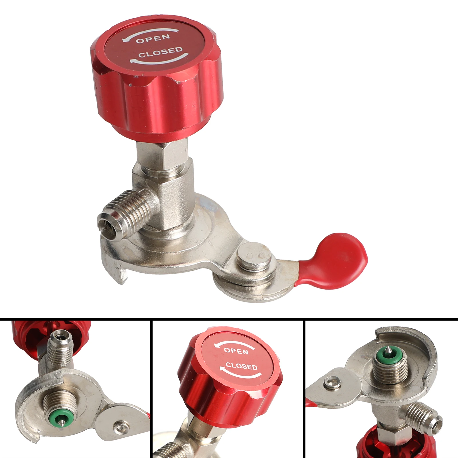 

Areyourshop R134A консервный клапан открывалка для бутылок диспенсер для хладагента клапан инструмент 1/4 Sae