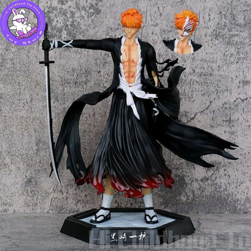 

New 30.5cm Bleach Kurosaki Ichigo Anime Figure Gk Action Figurine Pvc Statue Doll Model Collection Decoration Toy Birthday Gift