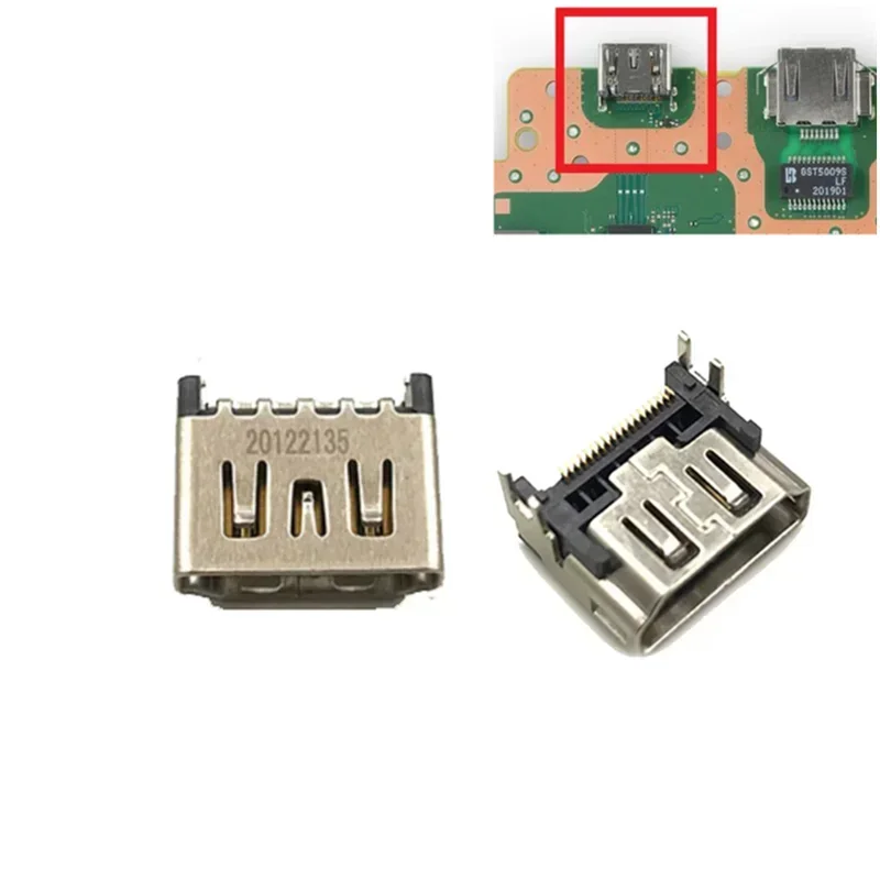 

5Pcs For Sony PS5 HDMI Jack Port Socket Interface Connector Replacement For PlayStation 5 Motherboard Soldering HDMI Port