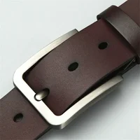 Ceintures à boucle ardillon carrée en alliage pour hommes, nouvelle collection d'affaires et de loisirs, marque célèbre de luxe de styliste, ceintures en jean en cuir Pu pour hommes 6