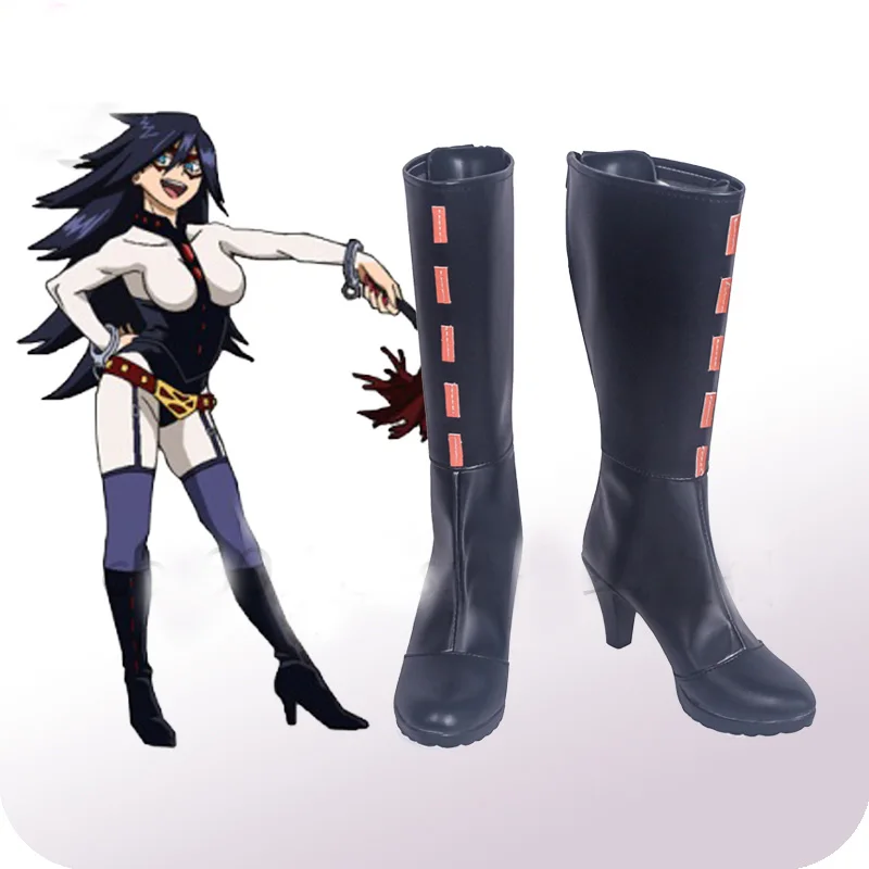 

My Hero Academia Boku No Hero Akademia Midnight Black Cosplay Shoes Boots Halloween Party Cosplay Costume Accessories