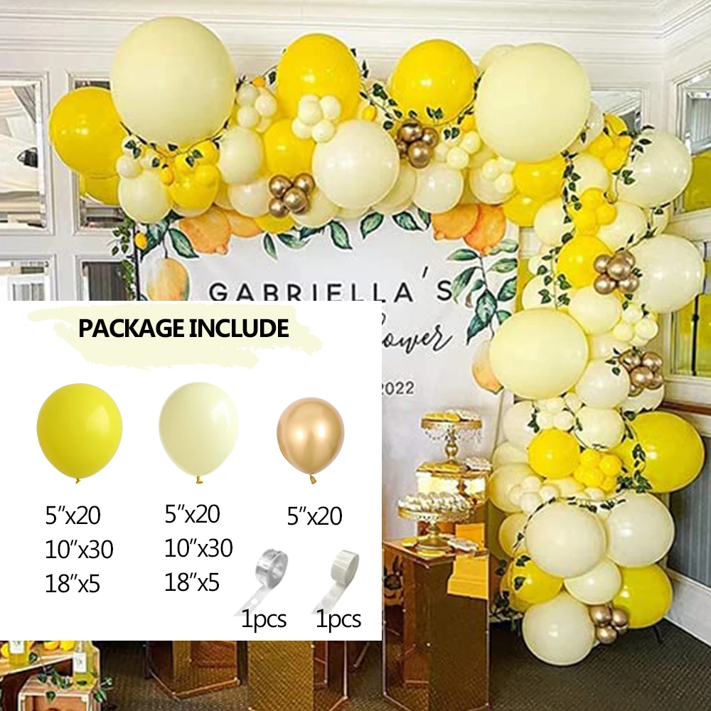 Esély szelep Pontosság decoracion con globos amarillos y blancos