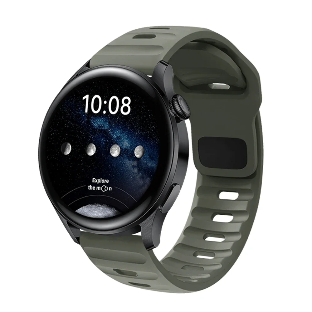 Silicone Sport Strap - Premium Wristband for Smartwatches (20mm & 22mm)