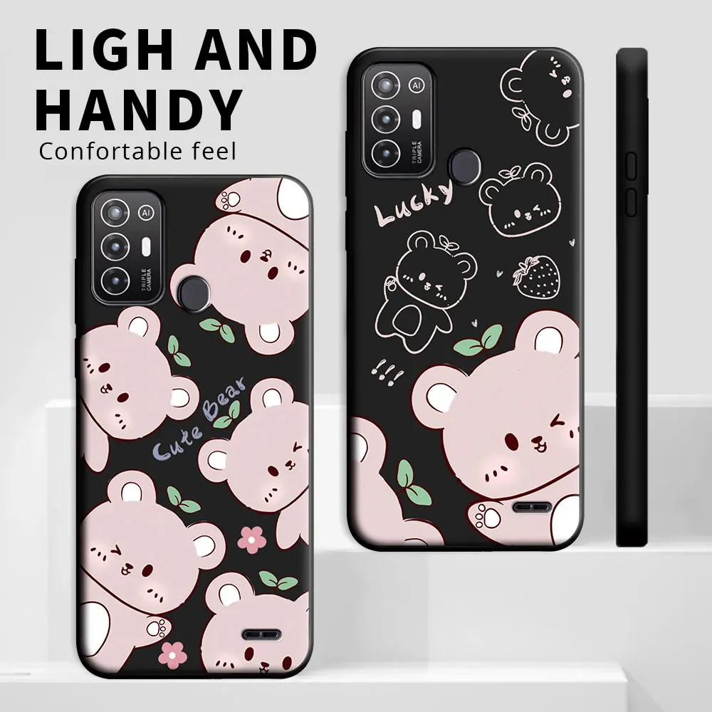 Shockproof Silicone Soft TPU Phone Case with Fashion Cartoon Design