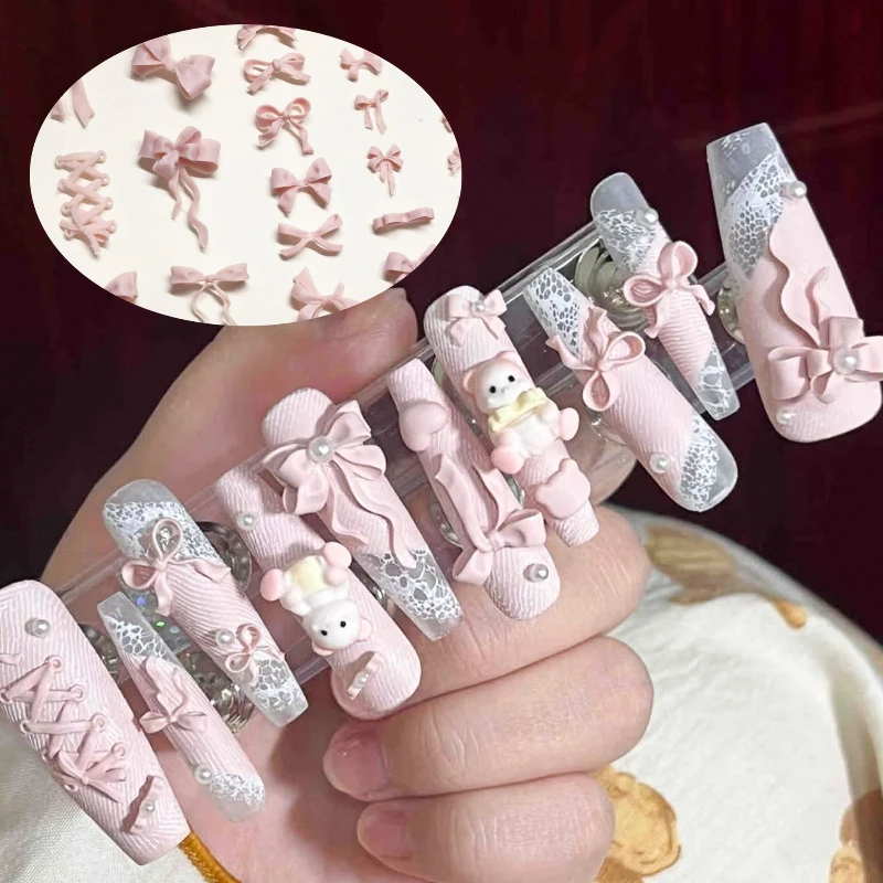 네일 아트 Bowknot 실리콘 몰드 3D 구호 네일 쥬얼리 DIY 조각 크리스탈 몰드