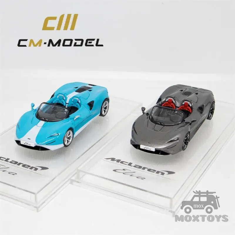 

CM MODEL 1:64 McLaren Elva Metallic gray / Sky blue Diecast Model Car